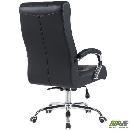 Фото 4 - Кресло руководителя Atlantis-X, механизм Anifix, кожзам черный 