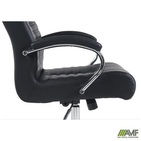 Фото 9 - Кресло руководителя Atlantis-X, механизм Anifix, кожзам черный 