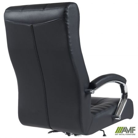 Фото 10 - Кресло руководителя Atlantis-X, механизм Anifix, кожзам черный 