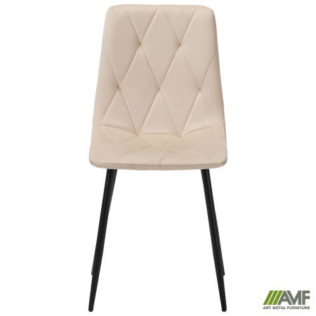 Фото 3 - Стул обеденный Nico черный/velvet бежевый 