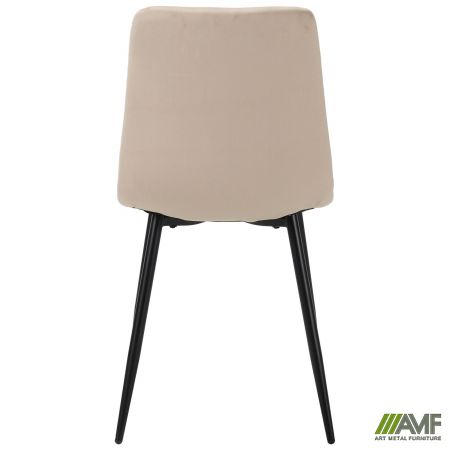 Фото 4 - Стул обеденный Nico черный/velvet бежевый 