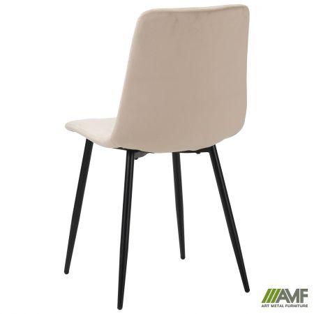 Фото 5 - Стул обеденный Nico черный/velvet бежевый 