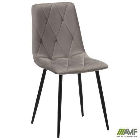 Фото 1 - Стул обеденный Nico черный/velvet темно-серый 