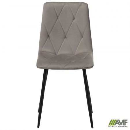 Фото 3 - Стул обеденный Nico черный/velvet темно-серый 