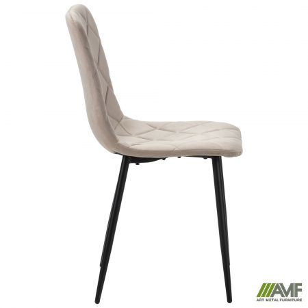 Фото 2 - Стул обеденный Jake черный/velvet камел 