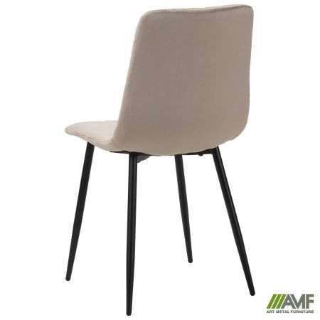 Фото 5 - Стул обеденный Jake черный/velvet камел 