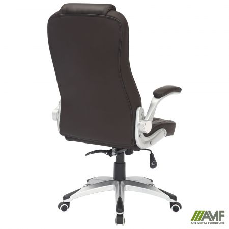 Фото 4 - Крісло керівника Parker шкірозамінник чорний 