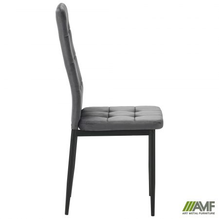 Фото 3 - Стул Hunter черный/вельвет темно-серый 