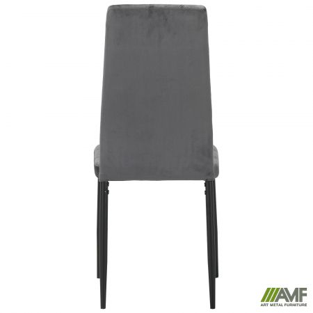 Фото 4 - Стул Hunter черный/вельвет темно-серый 