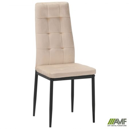 Фото 1 - Стул Hunter черный/вельвет бежевый 