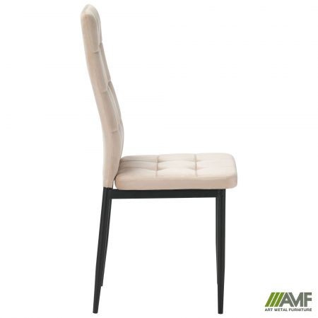 Фото 3 - Стул Hunter черный/вельвет бежевый 