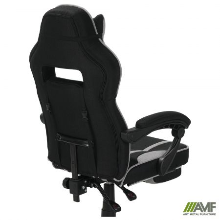 Фото 12 - Кресло геймерское VR Racer Textile Webster черный/серый 