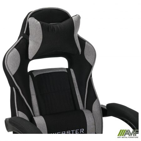 Фото 9 - Кресло геймерское VR Racer Textile Webster черный/серый 