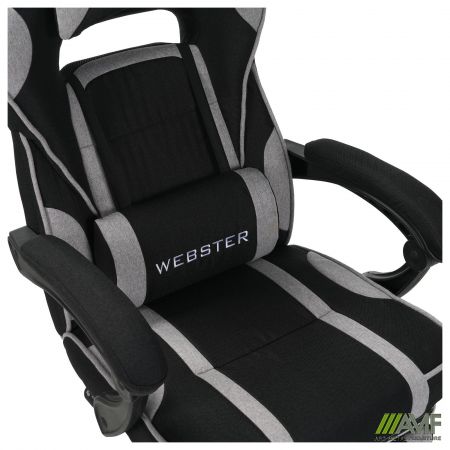 Фото 10 - Кресло геймерское VR Racer Textile Webster черный/серый 