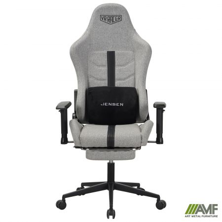 Фото 8 - Кресло VR Racer Textile Jensen темно-серый 