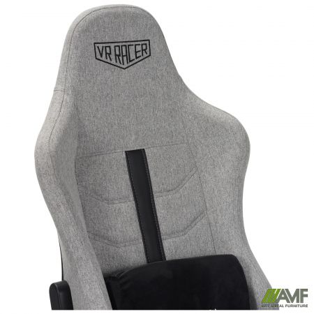 Фото 9 - Кресло VR Racer Textile Jensen темно-серый 