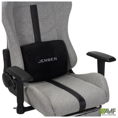 Фото 10 - Кресло VR Racer Textile Jensen темно-серый 
