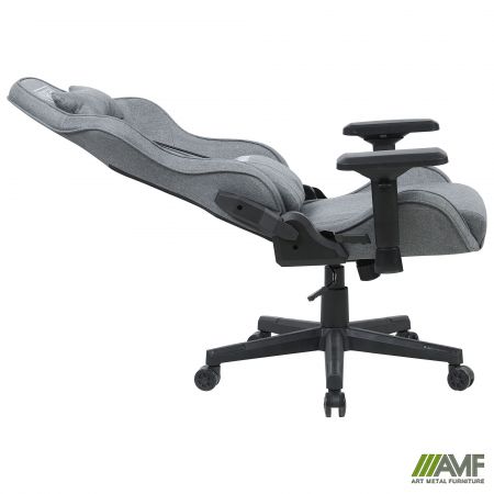 Фото 6 - Кресло VR Racer Textile Maximus ткань серая/черный 