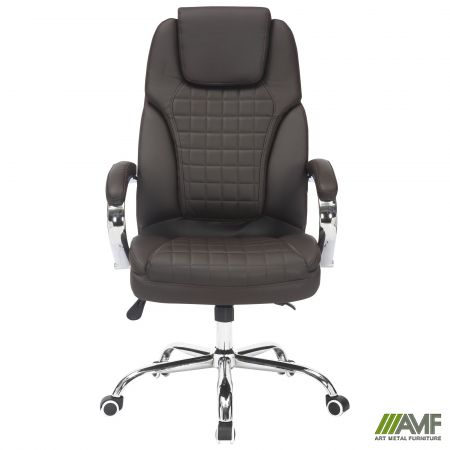 Фото 2 - Крісло конференційне Lester CF шкірозамінник чорний 