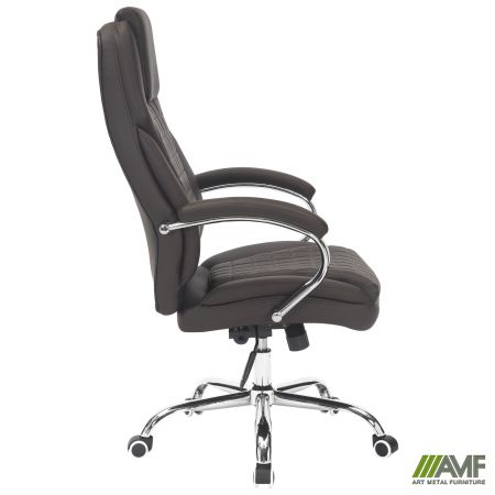 Фото 3 - Крісло конференційне Lester CF шкірозамінник чорний 