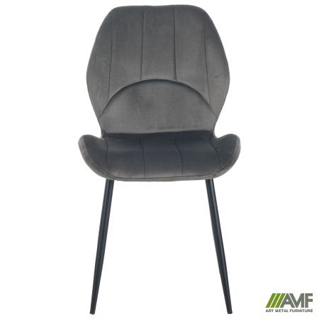 Фото 2 - Стул Astra черный/ вельвет светлый хаки 