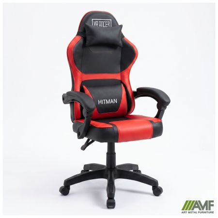 Фото 1 - Кресло геймерское VR Racer Dexter Hitman черный/красный 