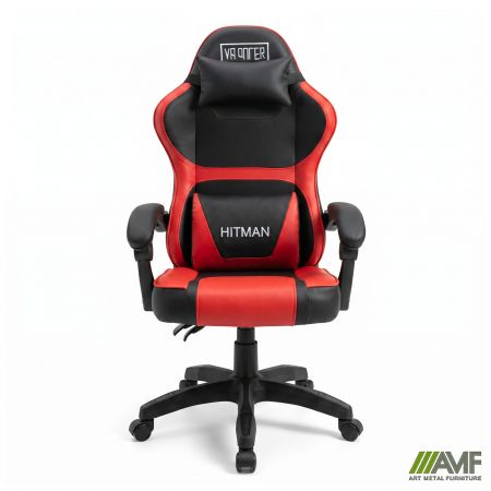 Фото 3 - Кресло геймерское VR Racer Dexter Hitman черный/красный 