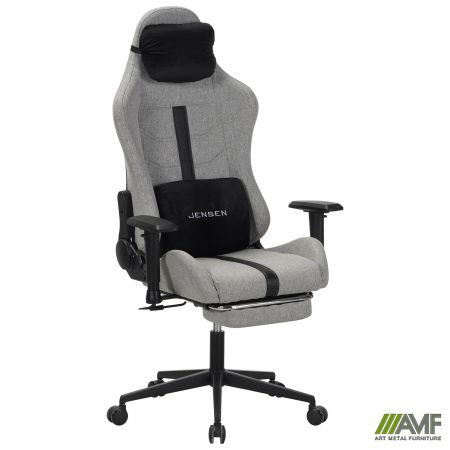 Фото 1 - Кресло VR Racer Textile Jensen черный-серый 