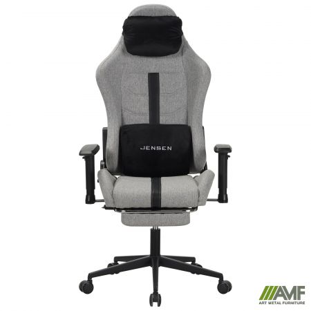 Фото 2 - Кресло VR Racer Textile Jensen черный-серый 
