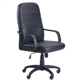 Кресло Чинция Пластик Кожзам черный 