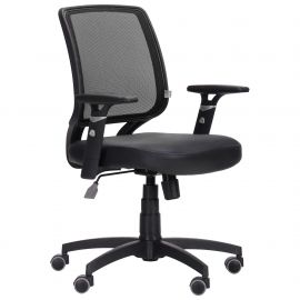 Крісло Онлайн сидіння Неаполь №20/спинка Сітка чорна 