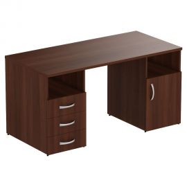Стол тумбовый МГ-530L (1500х720х750мм) орех темный 
