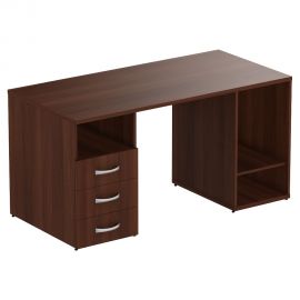 Стол тумбовый МГ-53 L (1500х720х750) орех темный 