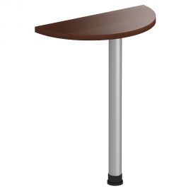 Стол приставной МГ-301 (600хR300х750мм) орех темный 