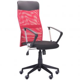 Кресло Ultra сиденье А-1/спинка Сетка красная, вставка Скаден черный 