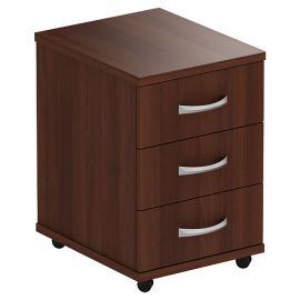 Тумба мобильная МГ-401 (420х500х620мм) орех темный (в сборе) 