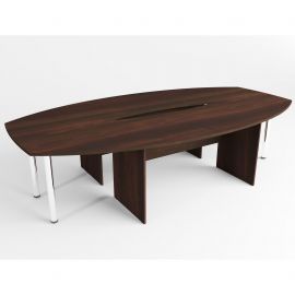 Стол конференционный МГ-252 (3015х1640х750мм) орех темный 