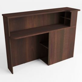 Стіл приставний до рецепції МГ-531L (400х1500х1075мм) горіх темний 