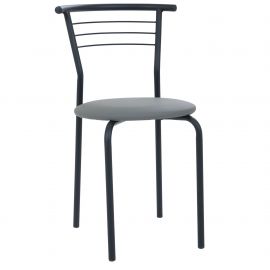 Стул Маркос черный Кожзам серый 