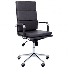 Кресло Slim FX HB Хром Tilt WAX Black Grey 