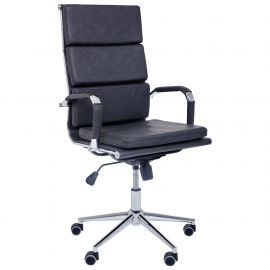 Крiсло Slim FX HB Хром Tilt WAX Dark Grey 