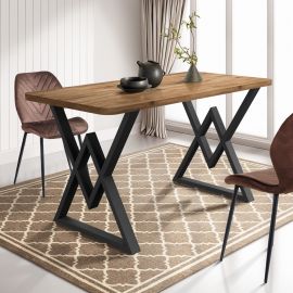 Стол Daisy 1400 (1380х670хН770) черный графит/Дуб Ливорно Стол Daisy 1400 (1380х670хН770) черный графит/Дуб Ливорно