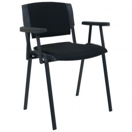 Стул Призма черный А-01 с подлокотником 