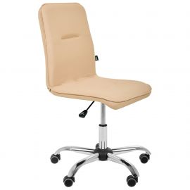 Крісло Самба-Home Хром Шкірзам бежевий без канта 