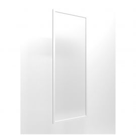 Фасад скло Delta DL-711L (426х1177х20мм) профіль білий 