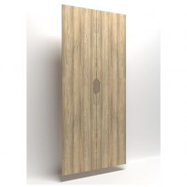 Фасад ДСП Delta DL-701LR (852х1960) Блеквуд Ячмінний 