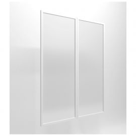 Фасад скло Delta DL-711L + R (852х1177х20мм) профіль білий 