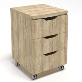 Тумба мобильная Delta DL-403 (395х400х575) Блэквуд Ячменный Тумба мобильная Delta DL-403 (395х400х575) Блэквуд Ячменный