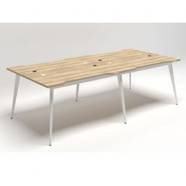 Рабочая станция Delta DL-104 (2380х1200х750мм) Блэквуд Ячменный/Каркас белый Рабочая станция Delta DL-104 (2380х1200х750мм) Блэквуд Ячменный/Каркас белый