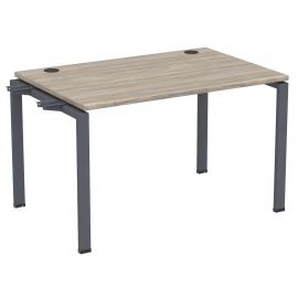 Элемент стола составного с кронштейнами одинар. SIG-343 (1587х800х750мм) Черный графит/Вяз Либерти 